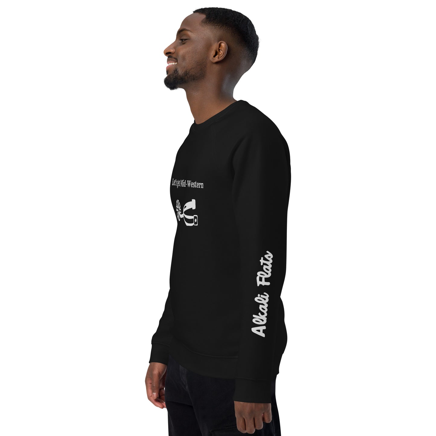 Unisex organic raglan sweatshirt