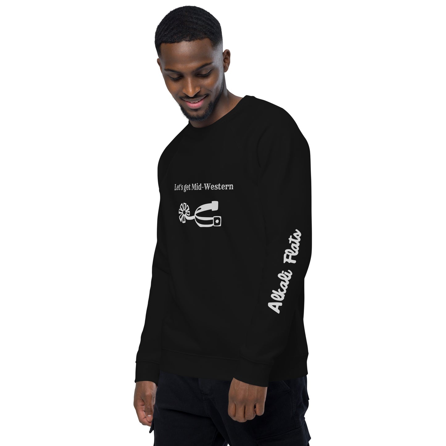 Unisex organic raglan sweatshirt