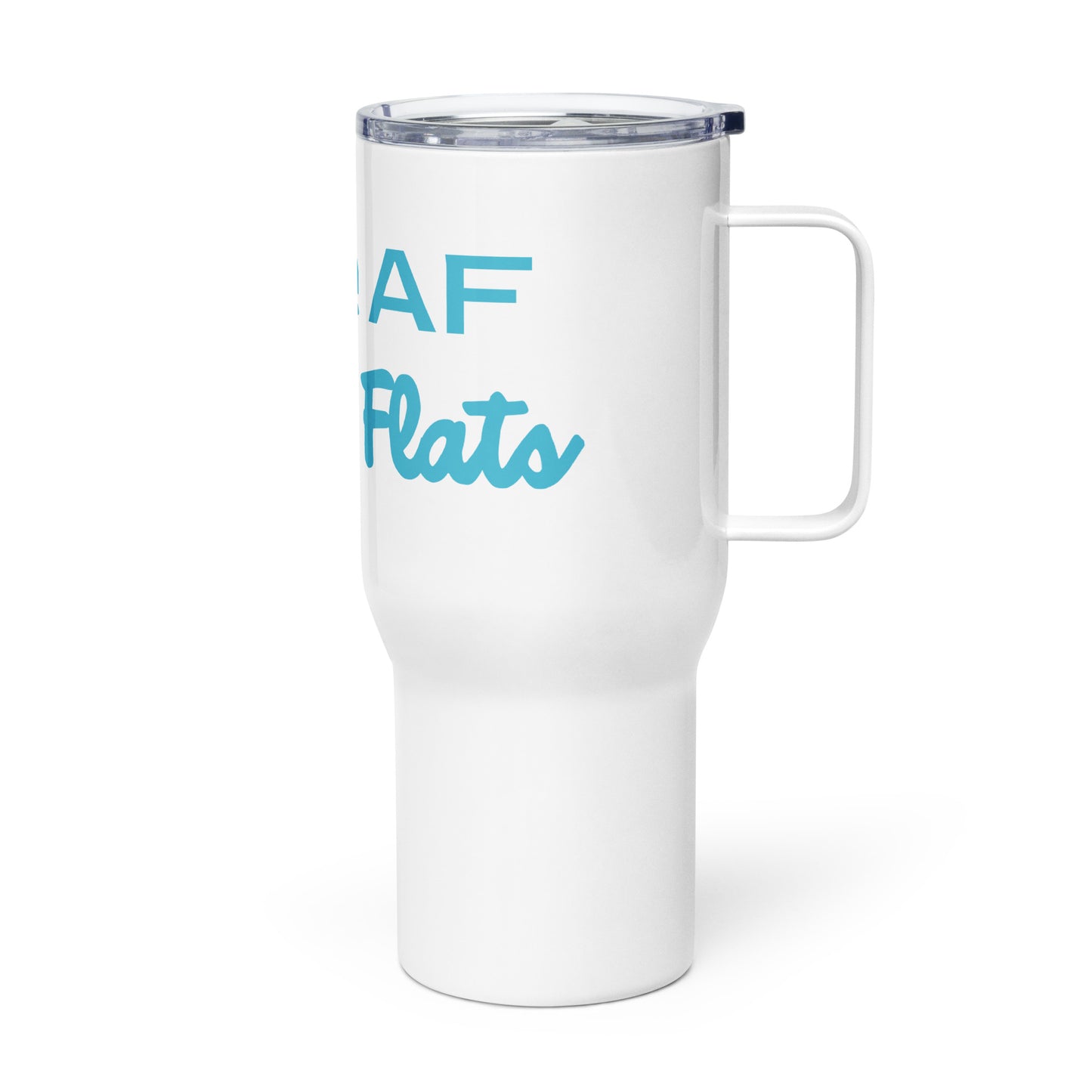 Travel mug with a handle